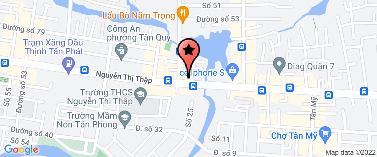 Bản đồ đến Công Ty TNHH Thương Mại Dịch Vụ Thiết Kế Xây Dựng Tân Thiên Phú