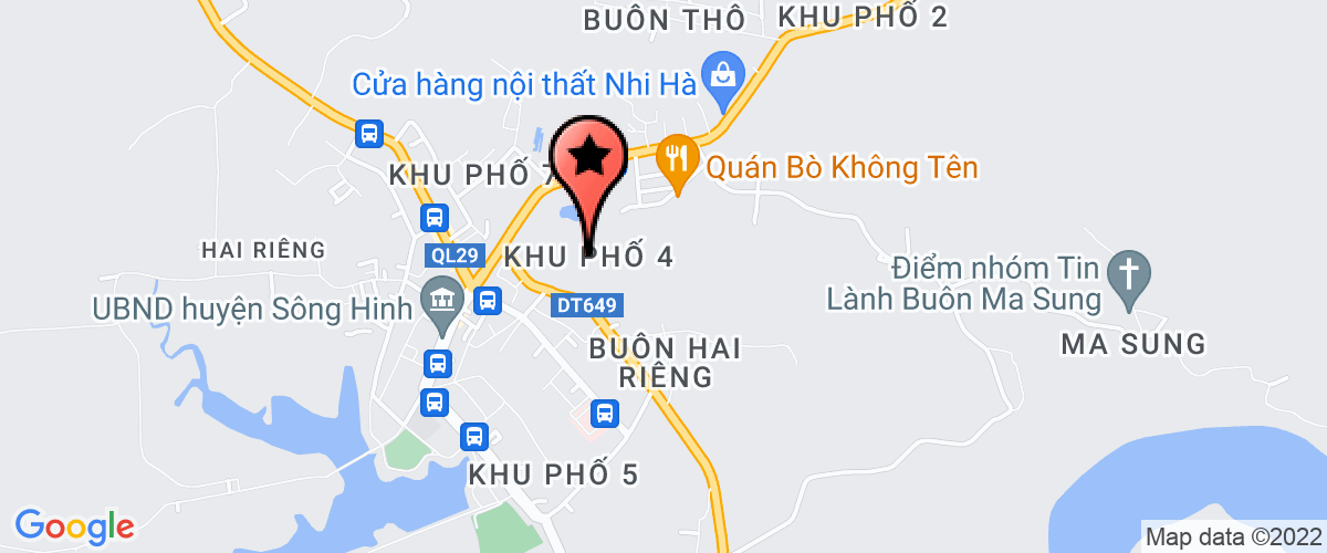 Map go to Co Quan Quan Su Song hinh District