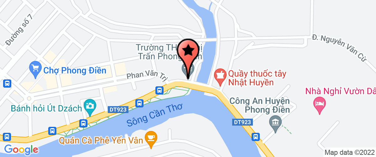 Map go to Thi Tran Phong Dien 1 Elementary School