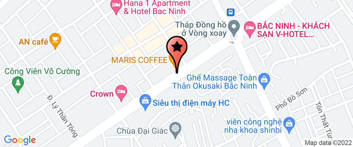 Map go to Carings Bac Ninh Company Limited