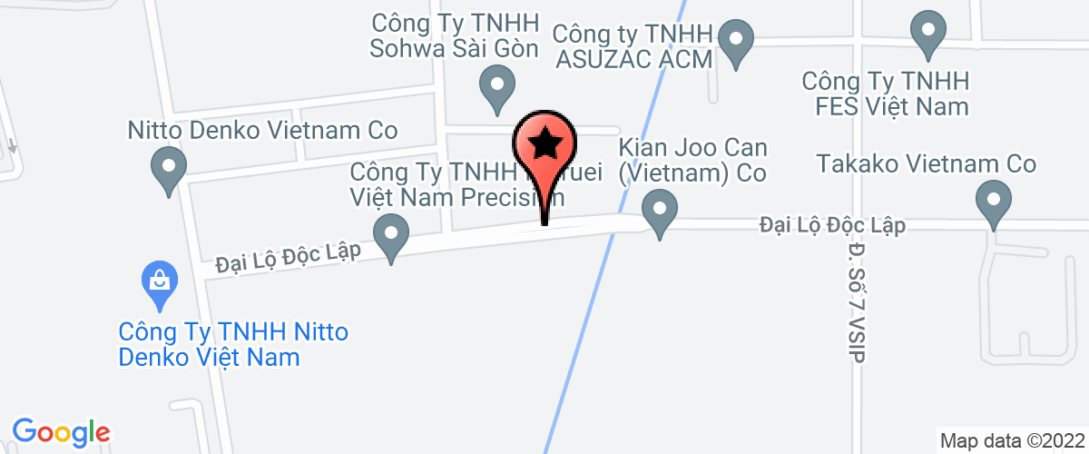 Map go to Det Minh Thang Service Trading- Company Limited