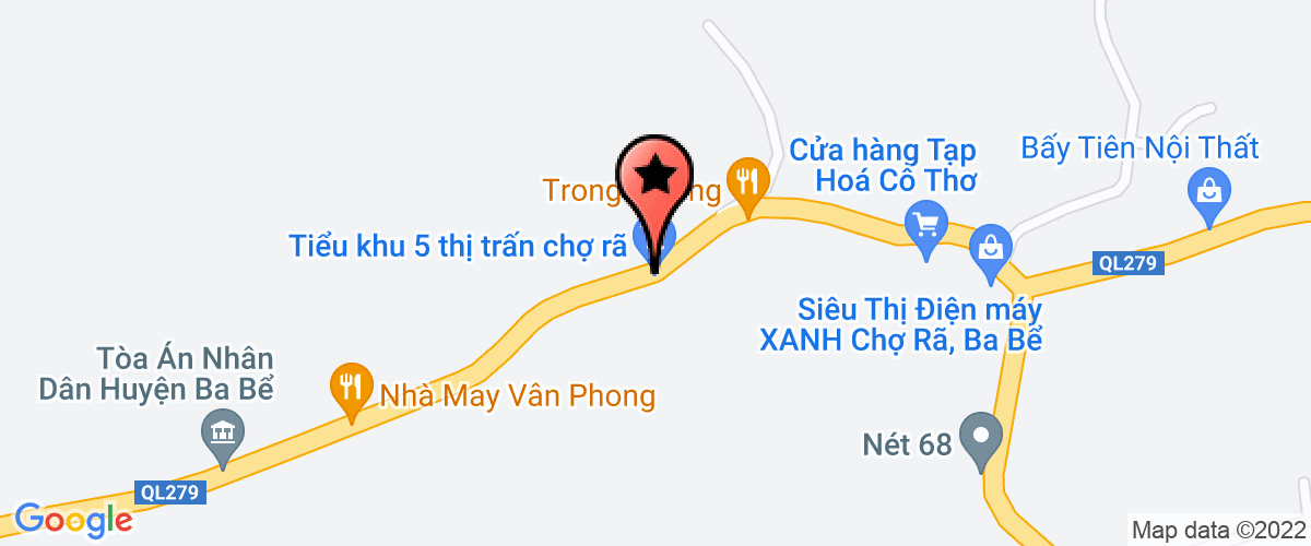 Map go to thi tran Ra II Market Elementary School