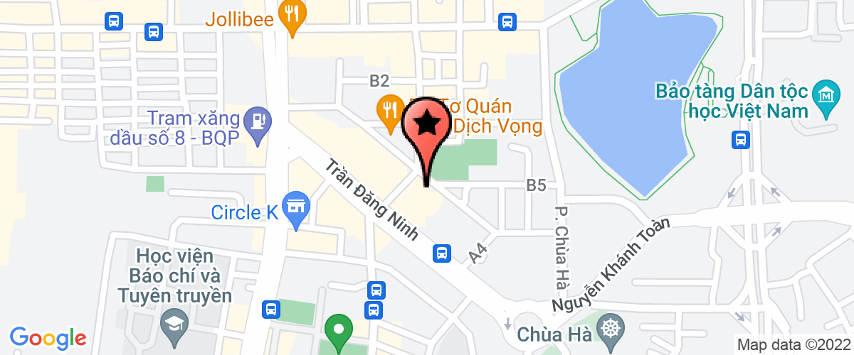 Map go to Branch of Xi Mang Cong Thanh in Ha Noi Joint Stock Company