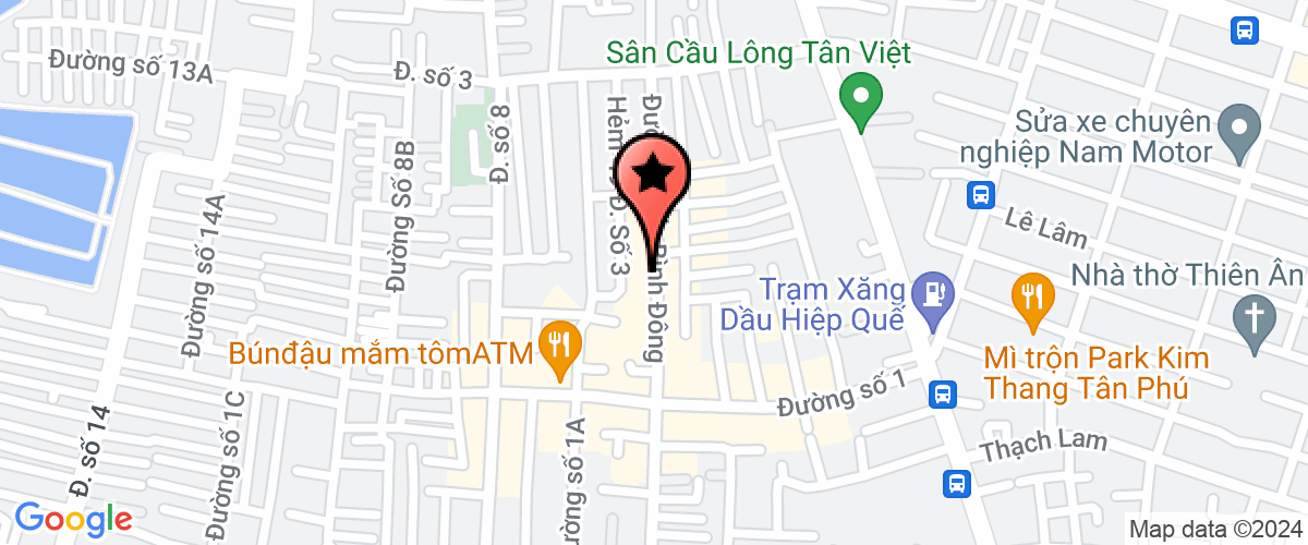 Map go to Le Quyen Service Trading Production Company Limited