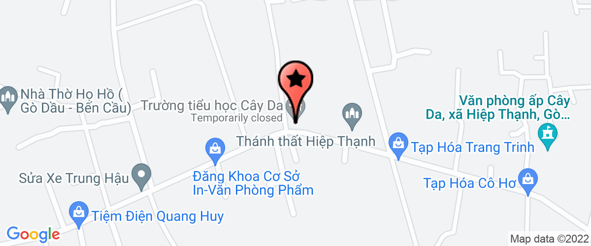 Map go to UBND Xa Hiep Thanh
