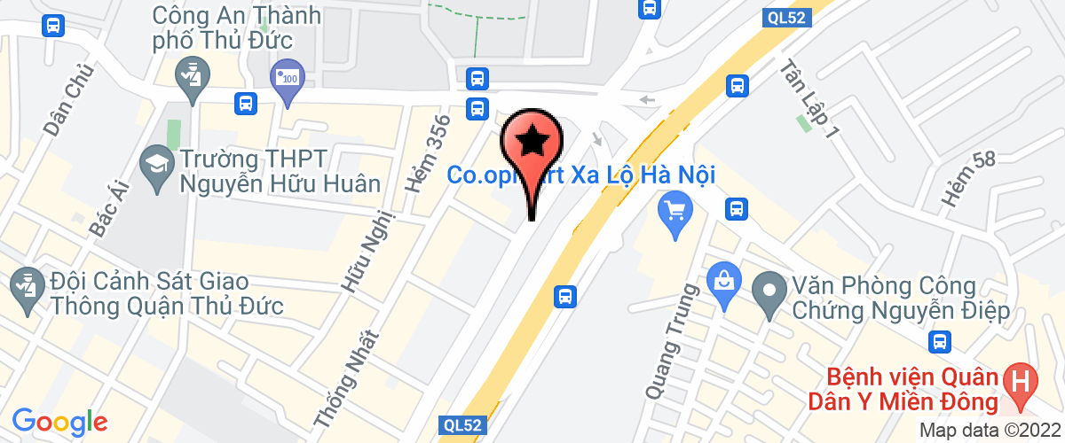 Map go to Doi Thi Hanh an Quan Thu Duc