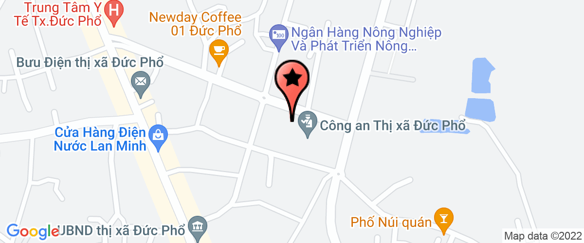 Map go to Hoi Nong Dan VietNam Duc Pho District
