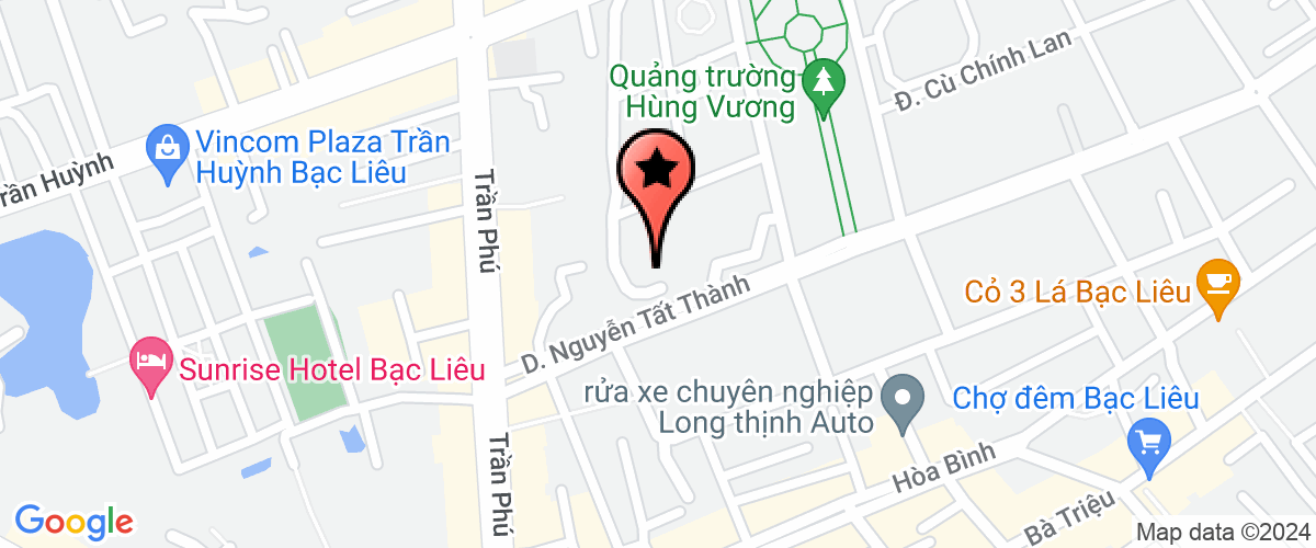 Map go to Doan Khoi Cac Co Quan Bac Lieu Province