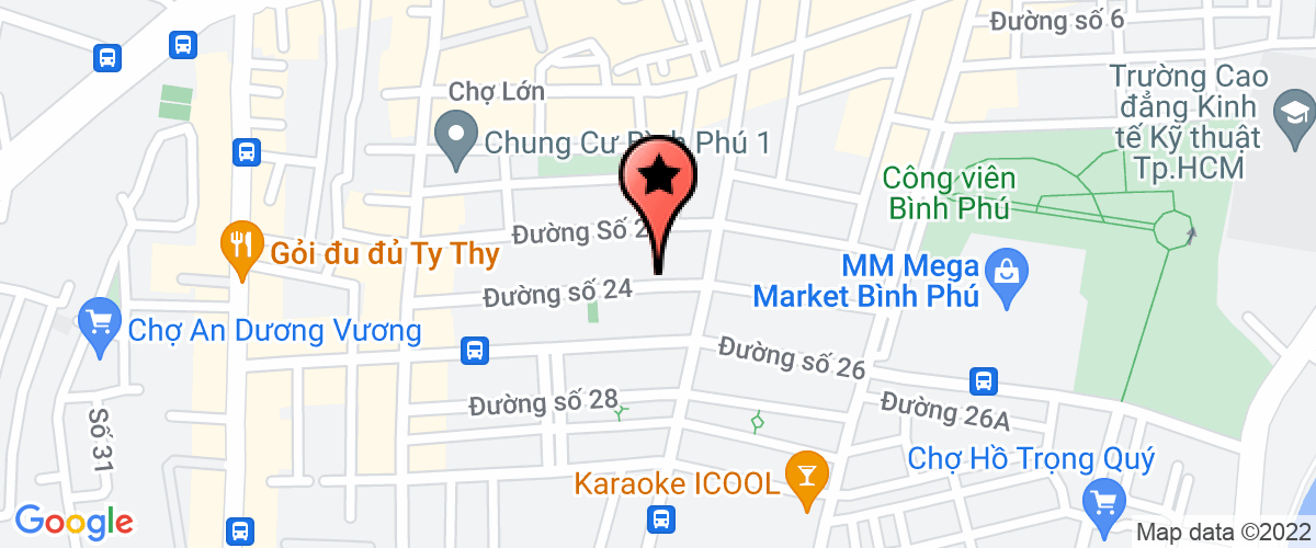 Map go to Binh Dien Business And Production Joint Stock Company