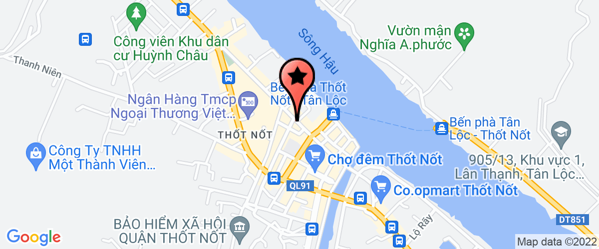 Map go to Ban Quan ly du an Cong trinh benh vien Thot Not District