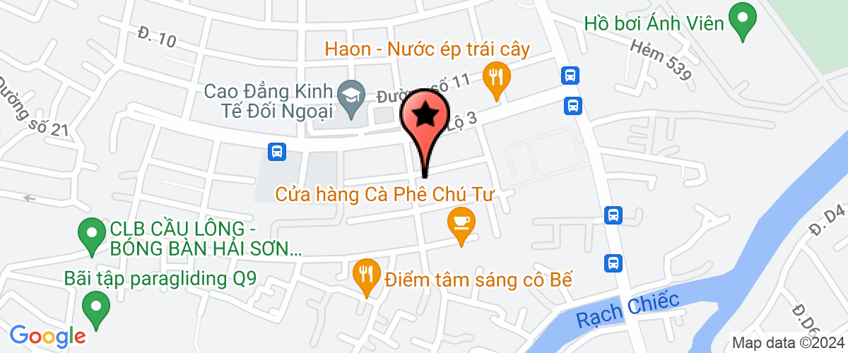 Map go to Do Thi Xanh Environment Company Limited