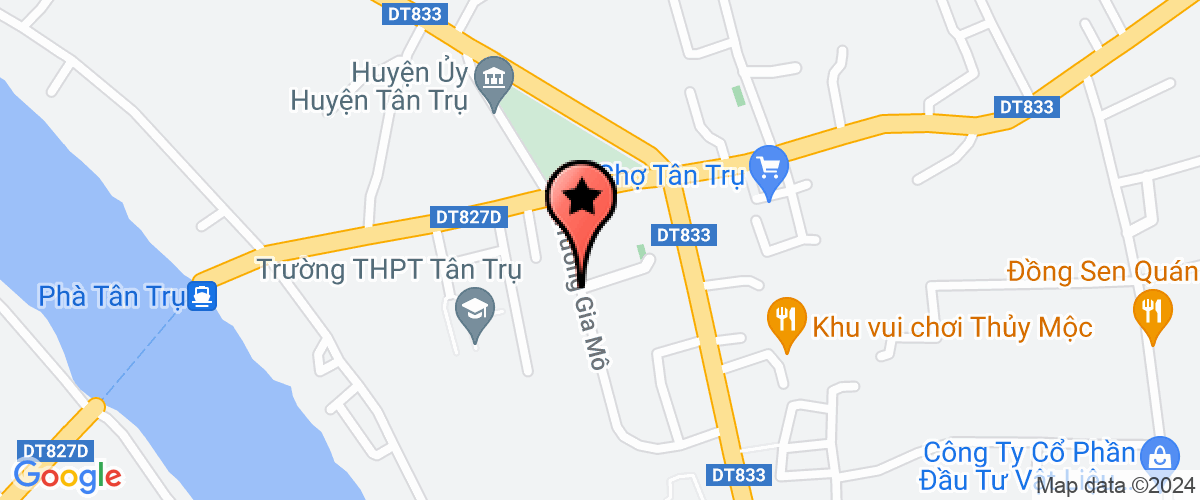 Map go to Phong Binh va  Tan Tru District Social Labor-Thuong