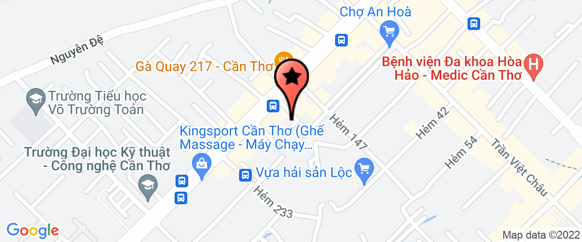 Map go to UBND phuong An Hoa