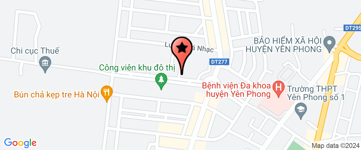 Map go to Ban quan ly cac khu cong nghiep Yen Phong District