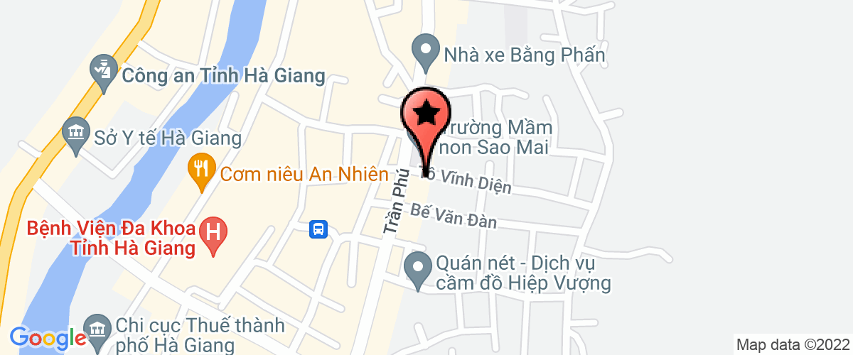 Map go to Cong an thanh pho Ha giang