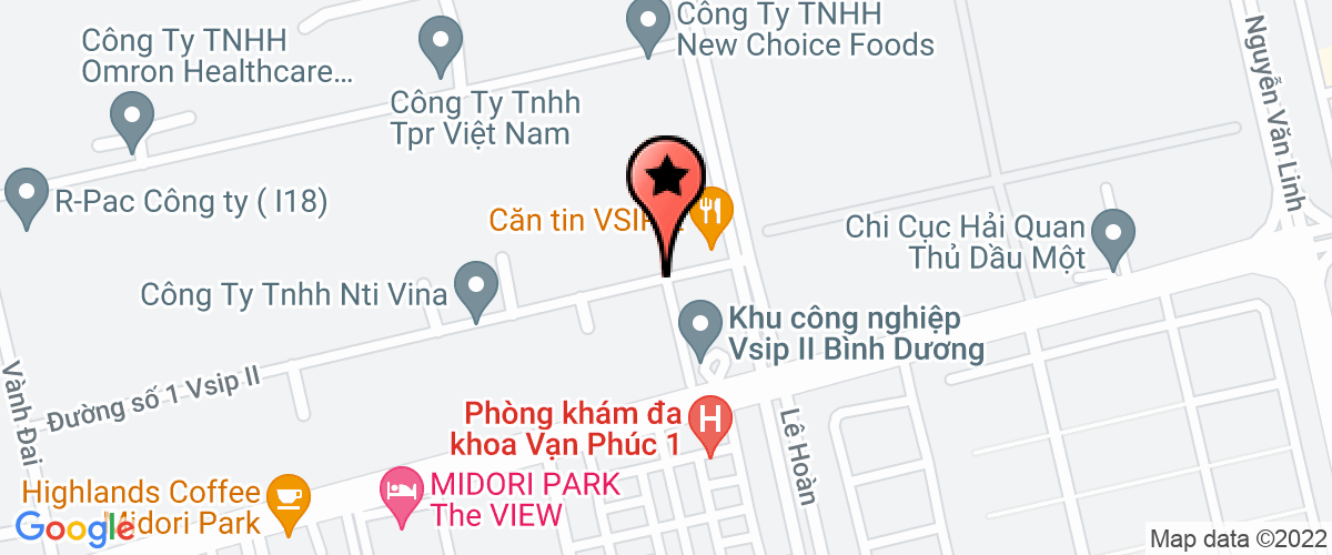 Map go to FUJI SEAL VietNam (Nop ho thue nha thau nuoc ngoai) Company Limited