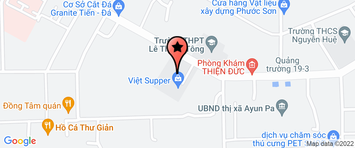 Map go to Truong trung cap nghe Ayun Pa