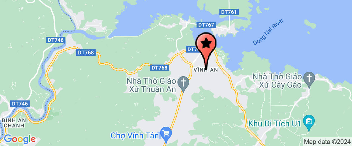 Map go to Ban Chi Huy Quan Su Vinh Cuu District