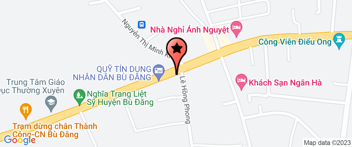Map go to Tin Dung Nhan Dan Bu Dang Fund