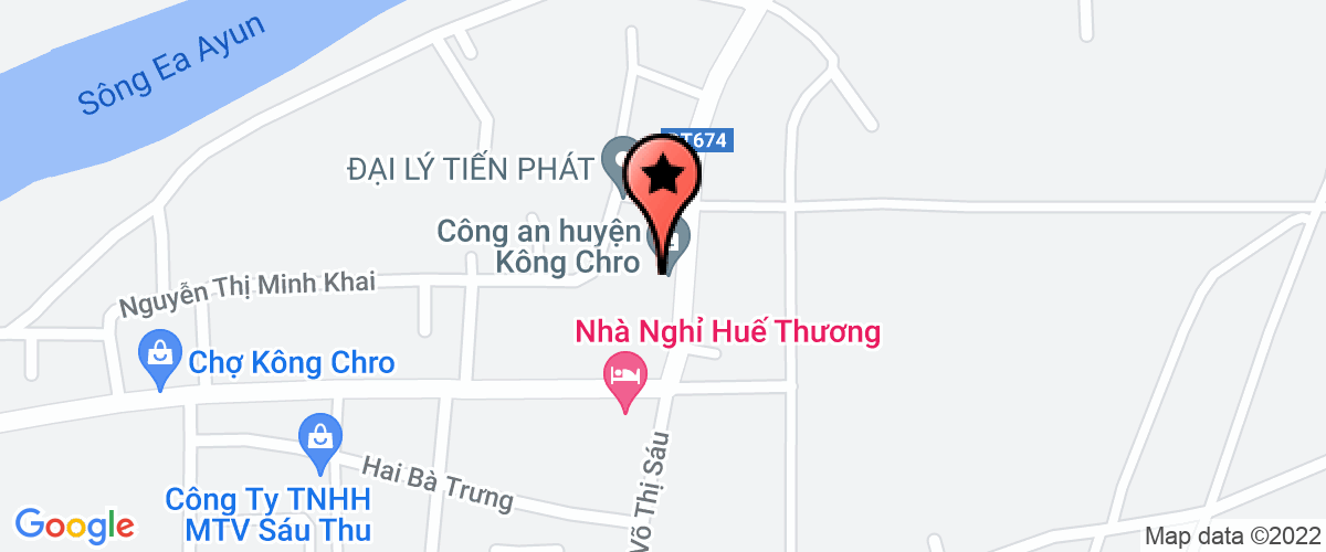 Map go to Xanh Kongchro Agriculture Joint Stock Company