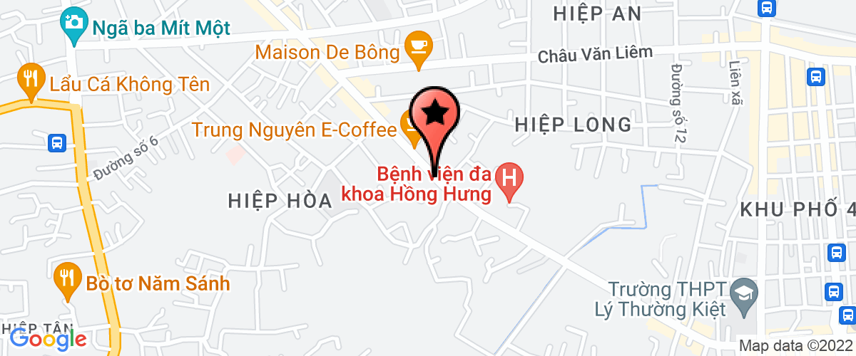 Map go to Tan Hoang Phu Company Limited
