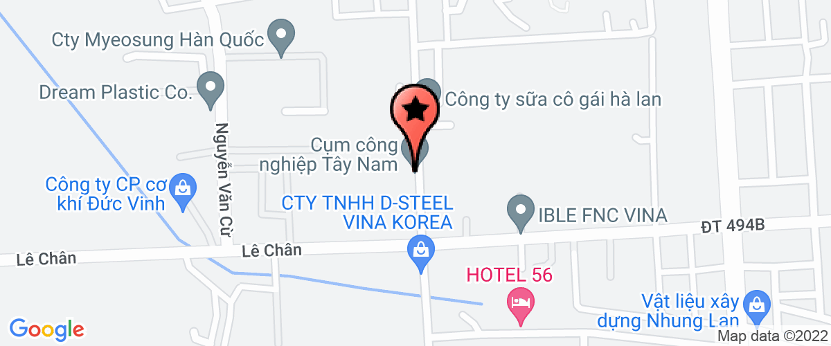 Bản đồ đến Công ty TNHH Hoàng Vân