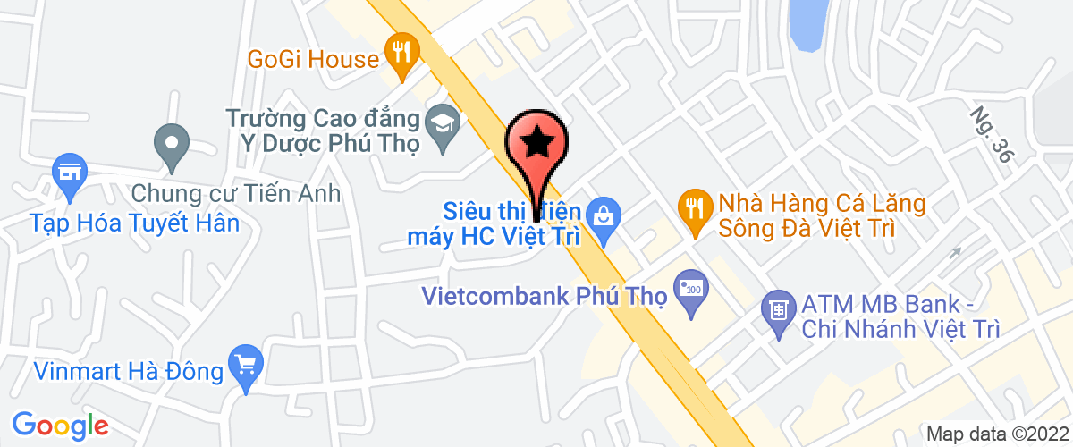 Bản đồ đến Sở Ngoại vụ tỉnh Phú Thọ