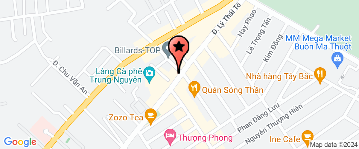 Map go to Phuoc Thanh Ban Me Investment Company Limited