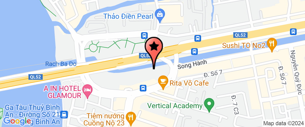 Map go to Binh Nguyen Import Export and Production Company Limited