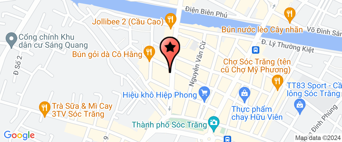 Map go to Soc Trang New Technology Aquaculture Joint Stock Company