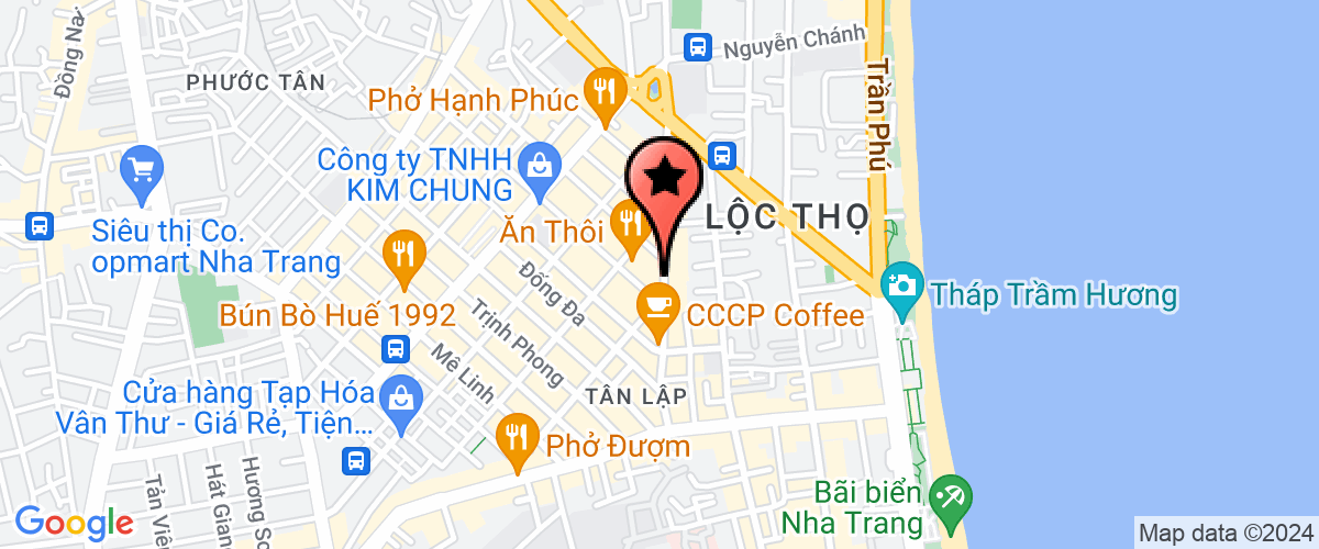Map go to Tan Tien Nha Trang Private Enterprise