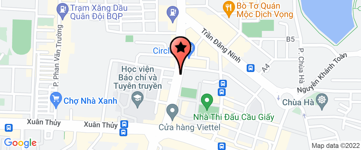 Map go to Trung Hung Construction Investment Joint Stock Company