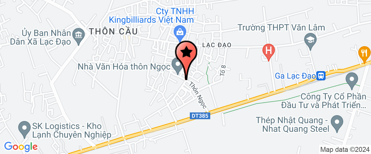 Map go to Branch of  Phong Phu Ha Noi in Hung Yen Textile Garment Trading Company Limited