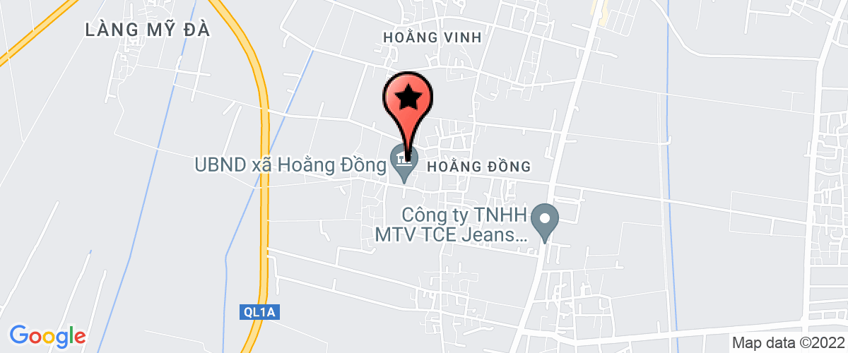 Map go to Xa Hoang Dong Elementary School