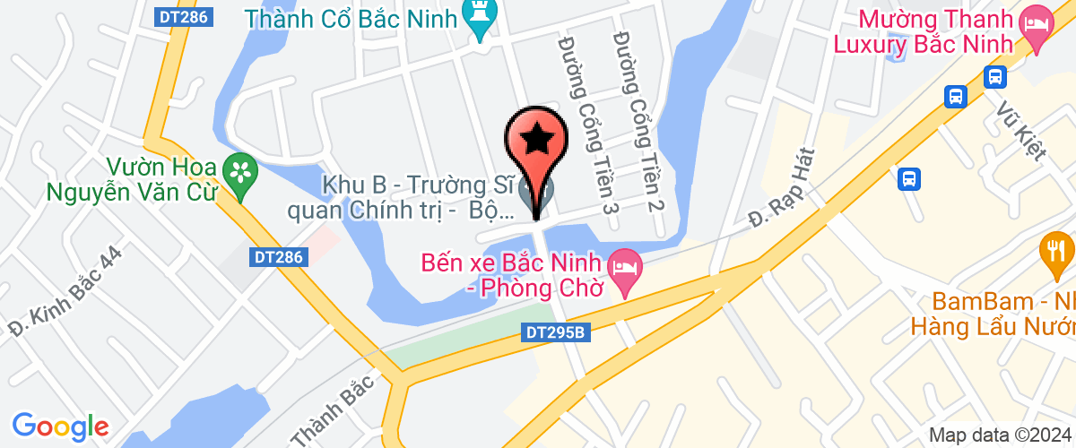 Map go to Bac Ninh Property Auction Company Limited