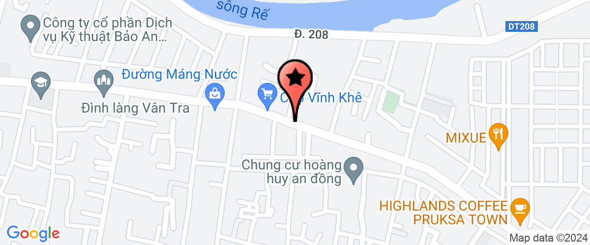 Map go to Hoang An Advertise Limited Company