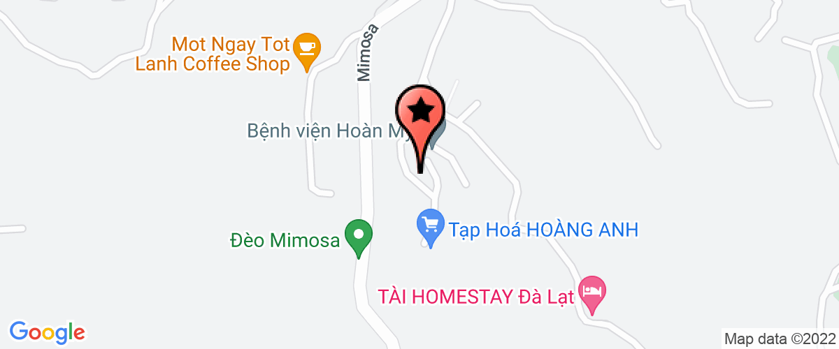 Map go to Benh Vien Da Khoa Hoan My Da Lat Joint Stock Company