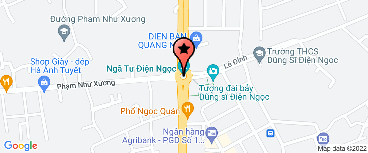 Map go to Green City Dien Nam Dien Ngoc Corporation