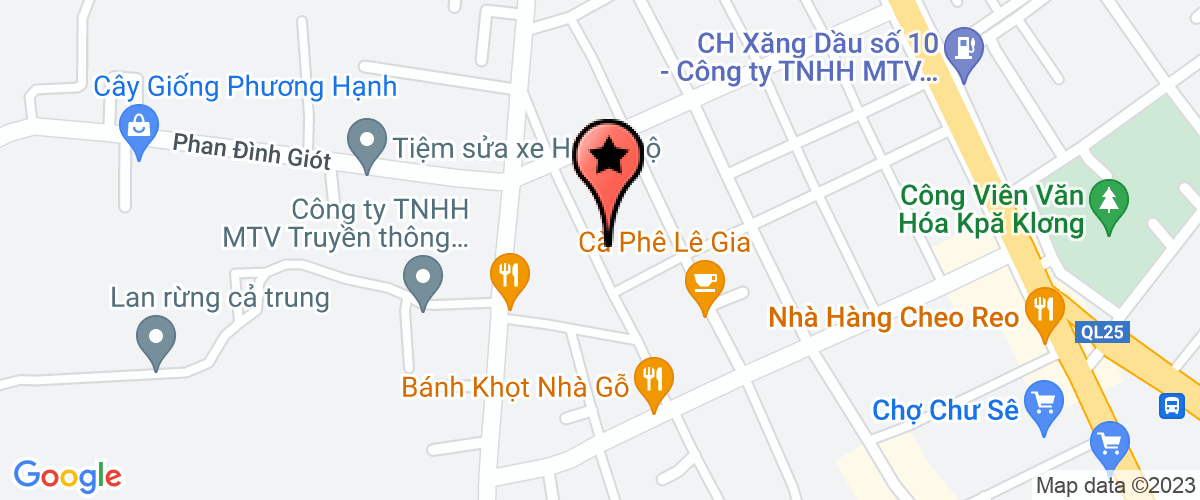 Map go to Phan Huy Gia Lai Entertainment Sport Company Limited