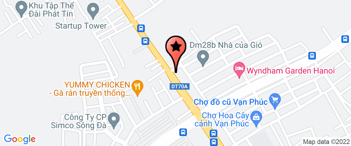 Map go to Toppro VietNam Furniture Production Joint Stock Company