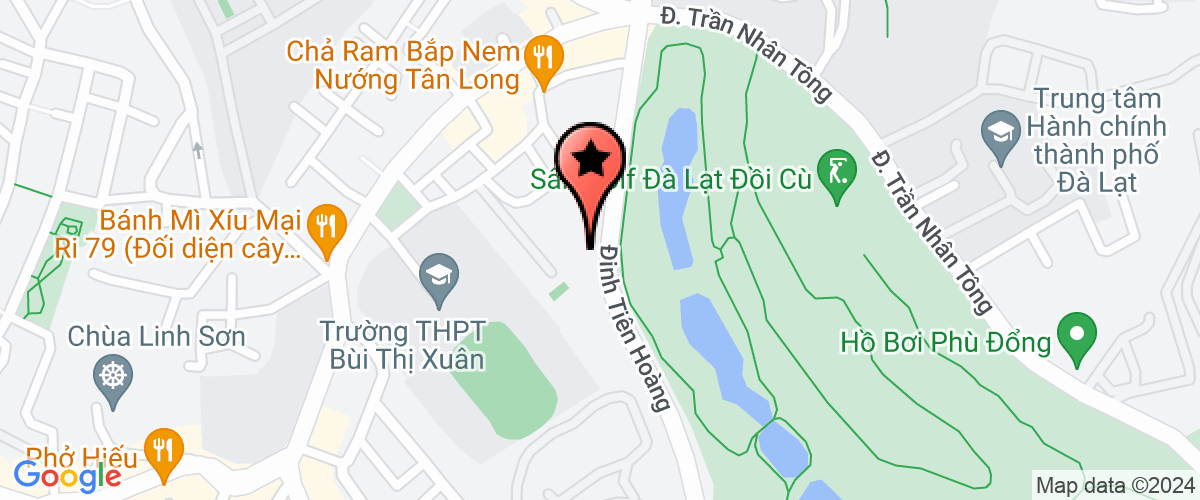 Map go to Hoi Nong Dan TP Da Lat