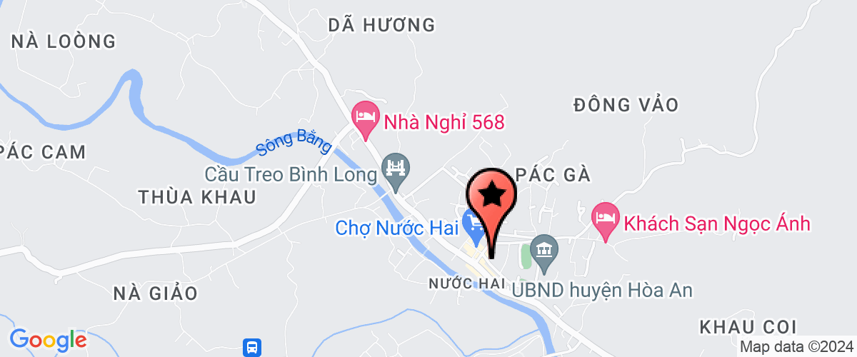Map go to Uy ban nhan dan Hoa an District