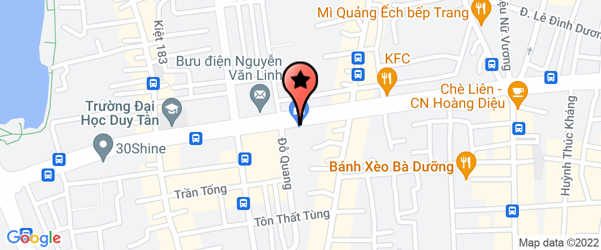 Bản đồ đến Chi nhánh Công ty Cổ phần Tư vấn và Đầu tư Xây dựng ECC tại Đà Nẵng