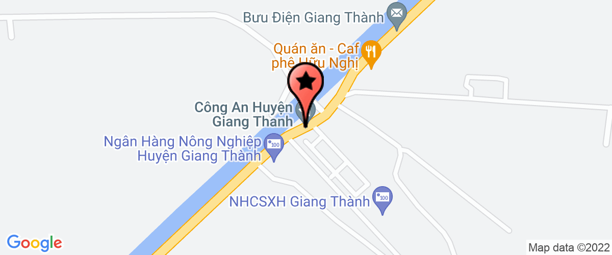Bản đồ đến Phòng Thống Kê Huyện Giang Thành