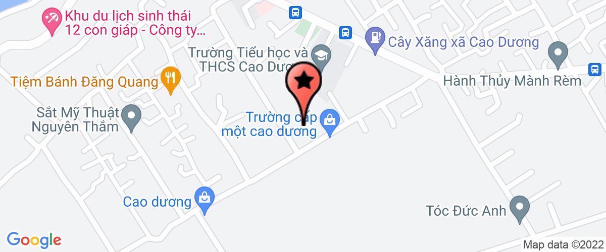 Map go to Dt Xd Tm Huu Thang Company Limited