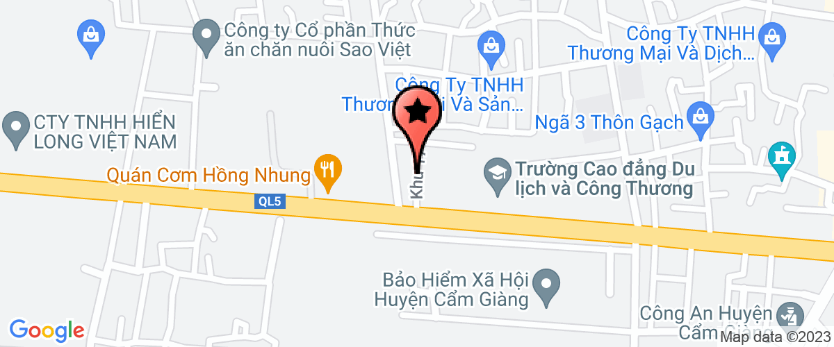 Map go to Hai Duong Construction Investment And Material Company Limited