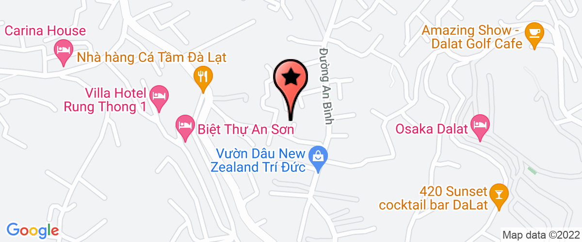 Map go to Da Lat Flower Tourism Limited Company