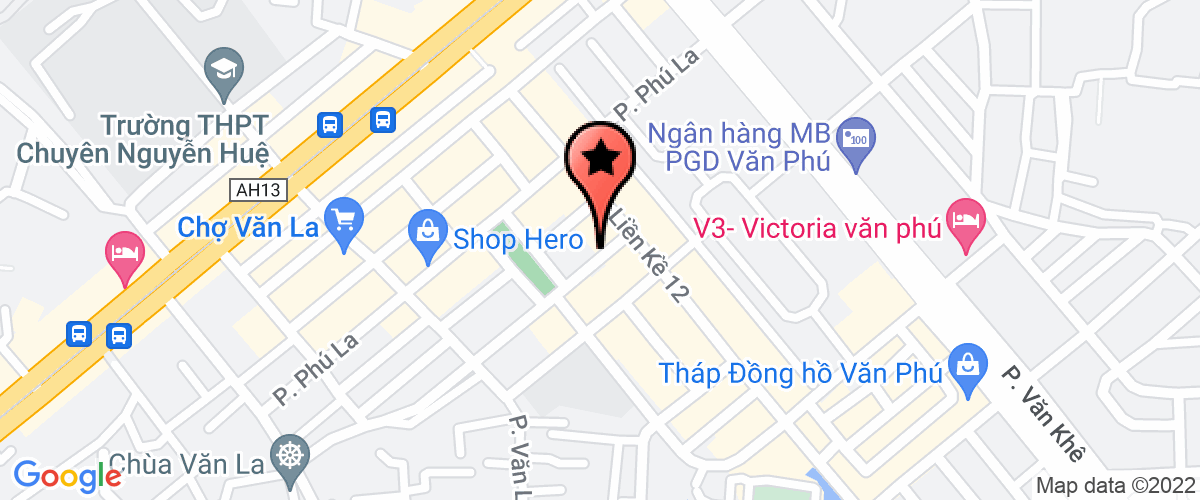 Map go to Thien Phu International Import Export Joint Stock Company