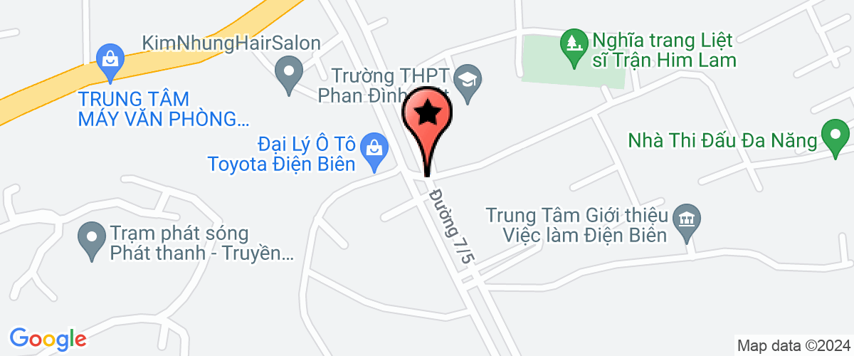 Map go to Quang Diep Dien Bien Province Company Limited