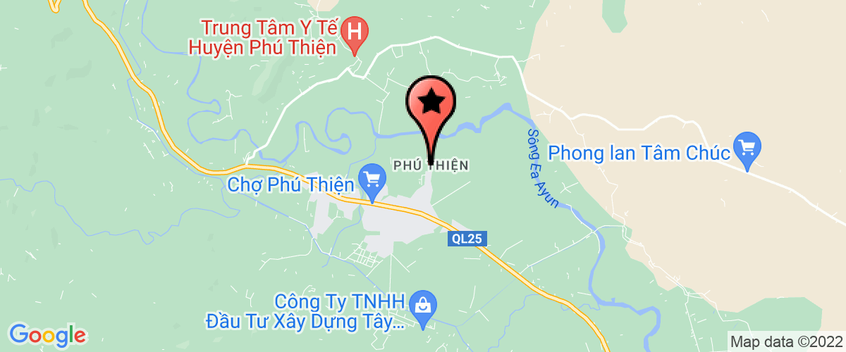 Map go to Lien doan Lao dong Phu Thien District